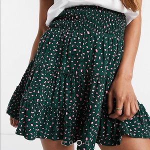 ASOS design ruffled mini skirt